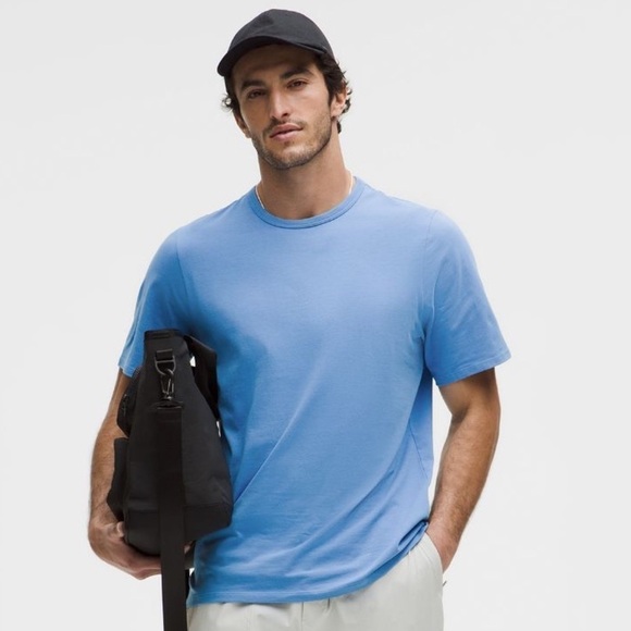 lululemon athletica Other - Lululemon Men's Organic Cotton Classic Fit T-Shirt-Washed Denim Color